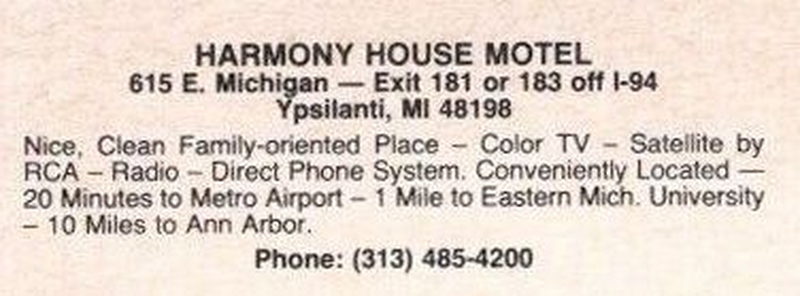 Harmony House Motel - Vintage Postcard (newer photo)